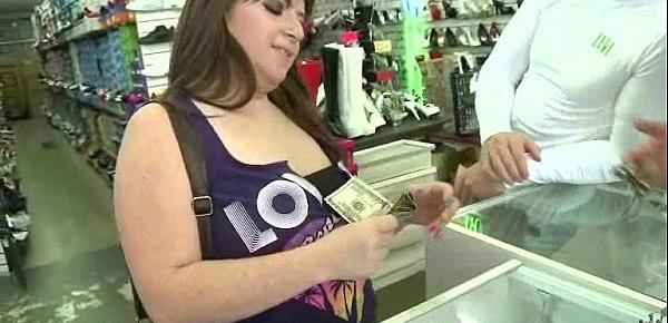  Slutty amateur babe is paid cash from some crazy public sex 2